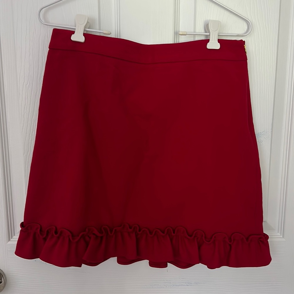 Brooks brothers ruffle skirt
